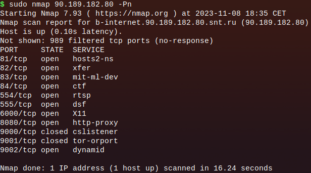 Scan nmap